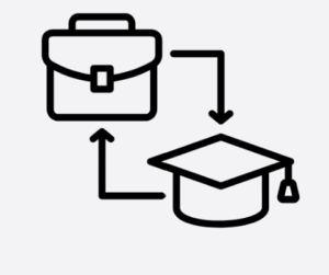 graduation to job icon