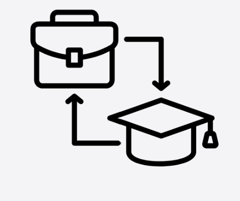 graduation to job icon