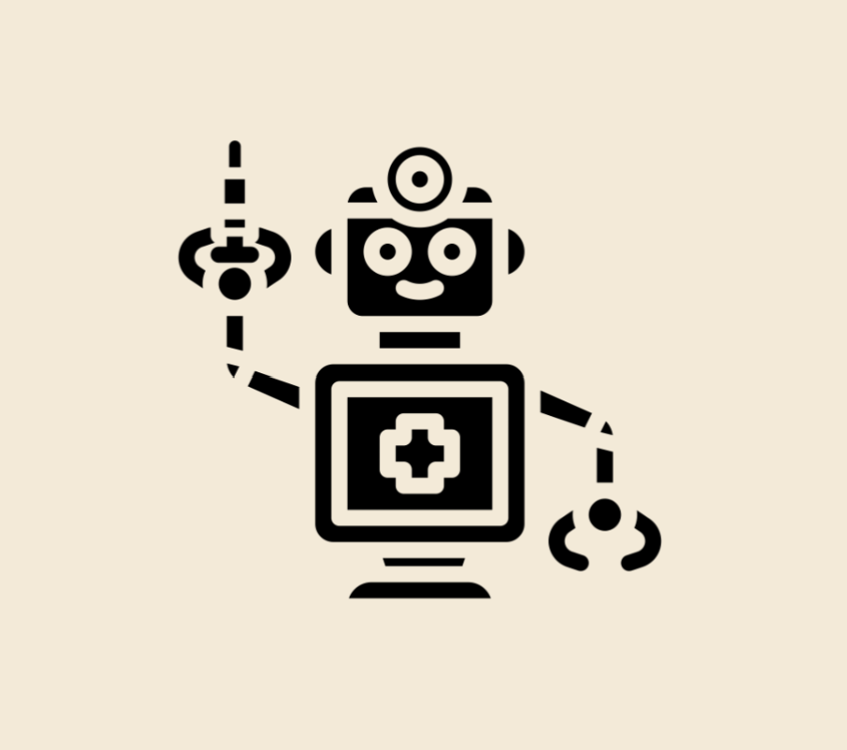 healthcare robot icon